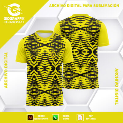 BORUSSIA DORTMUND GRUNGE BLACK