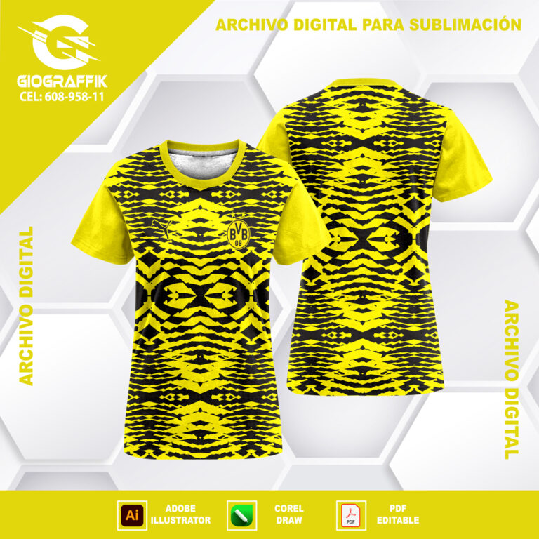 BORUSSIA DORTMUND GRUNGE BLACK