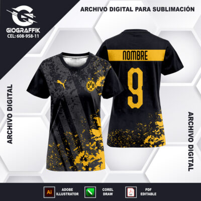 BORUSSIA DORTMUND GRUNGE YELLOW PLOMO