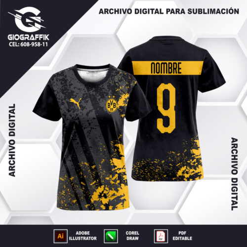 BORUSSIA DORTMUND GRUNGE YELLOW PLOMO