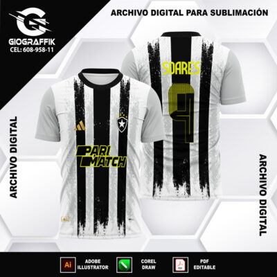 BOTAFOGO GRUNGE LINEAS 2024