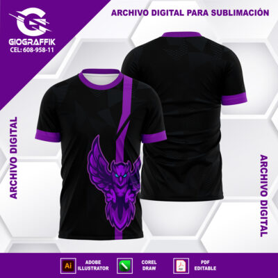 BUHO NEONS MORADO GEOMETRIC TRIANGULOS