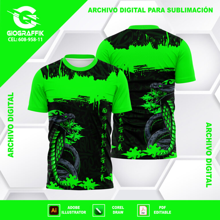COBRA GREEN CLARO GRUNGE BLACK GRAFFITI