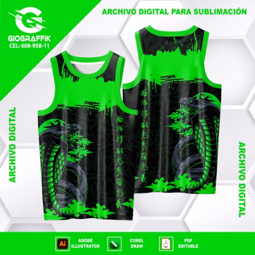 COBRA GREEN CLARO GRUNGE BLACK GRAFFITI