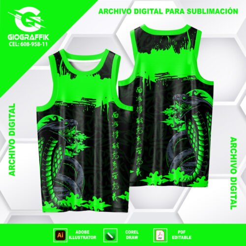COBRA GREEN CLARO GRUNGE BLACK GRAFFITI