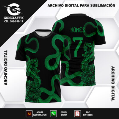 COBRA SERPIENTE GREEN OSCURO BLACK CONCEPT
