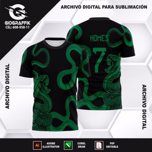 COBRA SERPIENTE GREEN OSCURO BLACK CONCEPT