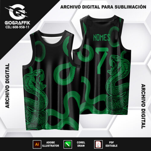 COBRA SERPIENTE GREEN OSCURO BLACK CONCEPT