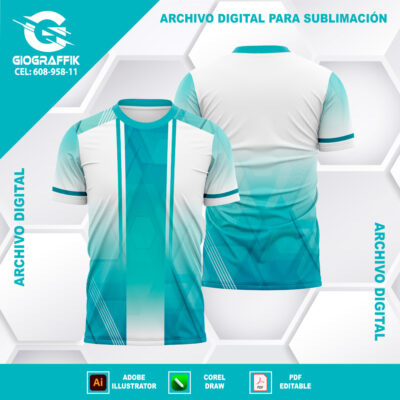 DEGRADE GEOMETRICO CELESTE