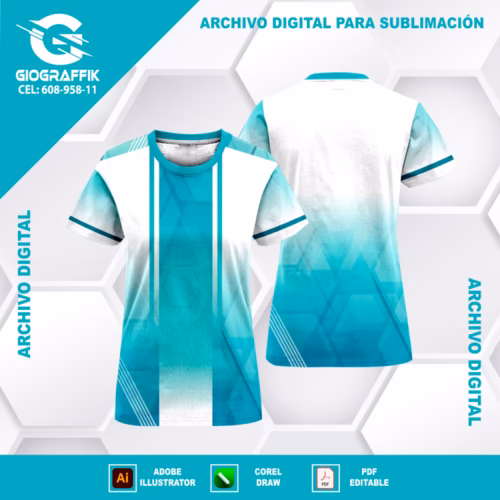 DEGRADE GEOMETRICO CELESTE