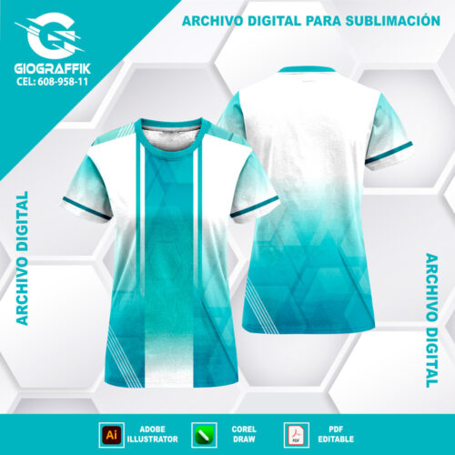 DEGRADE GEOMETRICO CELESTE