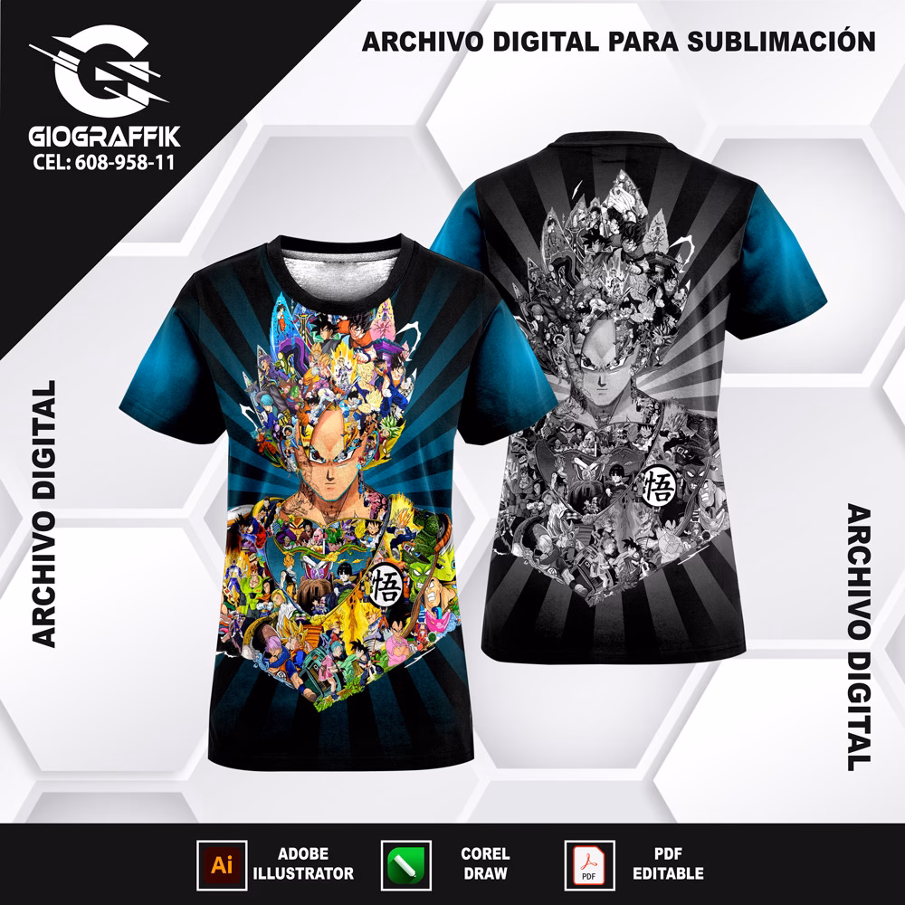 DRAGON BALL HISTORY DEGRADE BLACK CELESTE CONCEPT - Imagen 3