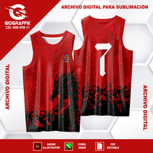 DRAGON BLACK RED TRAMA
