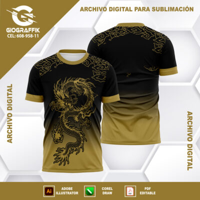 DRAGON CREMA DEGRADE BLACK NUBES