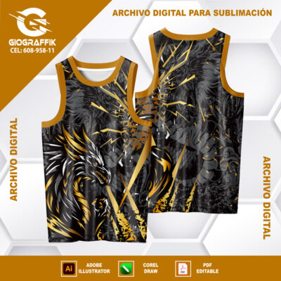 DRAGON DORADO GRIS PATTERNS BLACK GRUNGE