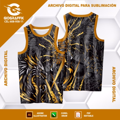 DRAGON DORADO GRIS PATTERNS BLACK GRUNGE