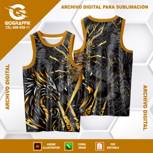 DRAGON DORADO GRIS PATTERNS BLACK GRUNGE