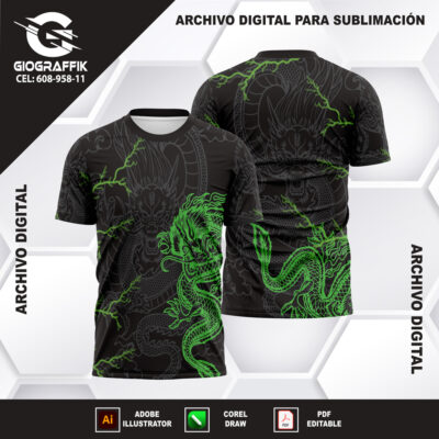 DRAGON GREEN OPACITY PATTERNS RAYOS