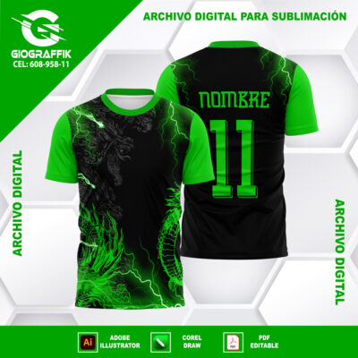 DRAGON GREEN RAYOS NEONS BLACK
