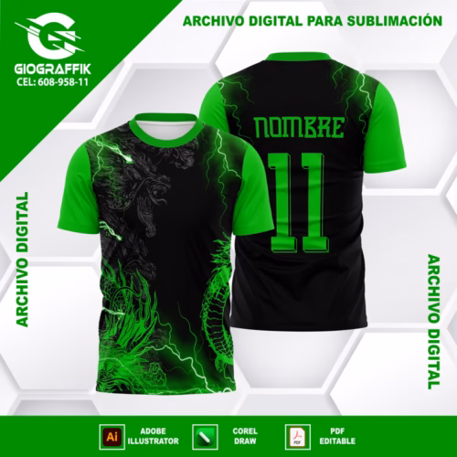 DRAGON GREEN RAYOS NEONS BLACK