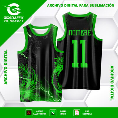 DRAGON GREEN RAYOS NEONS BLACK