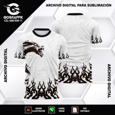 DRAGON MEDIO BLACK GRUNGE PLOMO BLACK LLAMAS