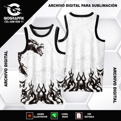 DRAGON MEDIO BLACK GRUNGE PLOMO BLACK LLAMAS