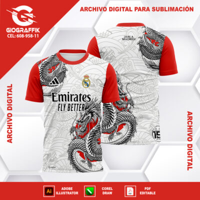DRAGON RED BLACK PATTERNS GRISS CONCEPT