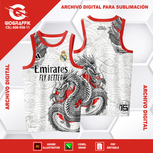 DRAGON RED BLACK PATTERNS GRISS CONCEPT
