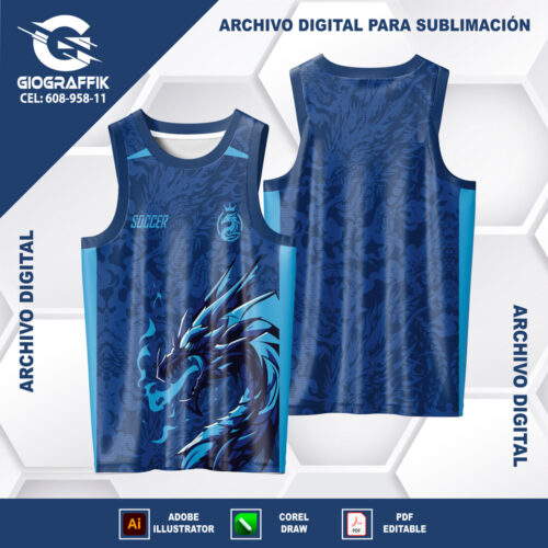 DRAGON SOCCER BLUE LLAMAS CELESTES NUBES