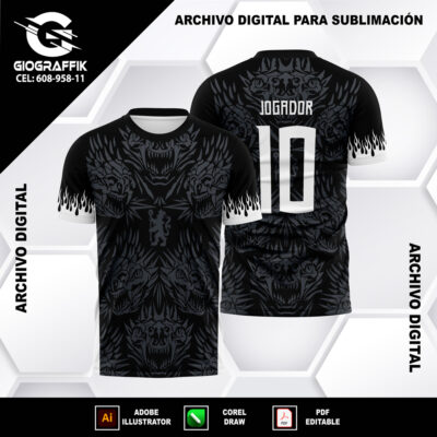 DRAGONES LLAMAS BLANCO PATTERNS PLOMO