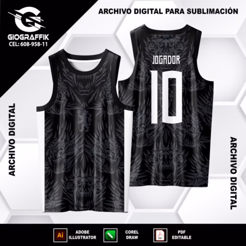 DRAGONES LLAMAS BLANCO PATTERNS PLOMO