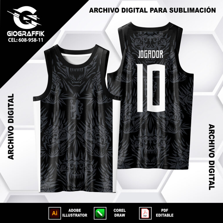 DRAGONES LLAMAS BLANCO PATTERNS PLOMO