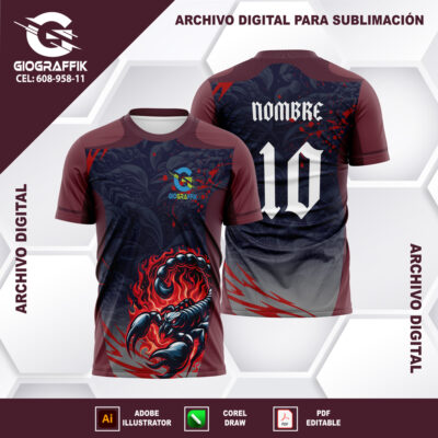 ESCORPION PLATEADO DEGRADE GUINDO