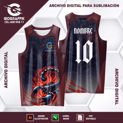 ESCORPION PLATEADO DEGRADE GUINDO