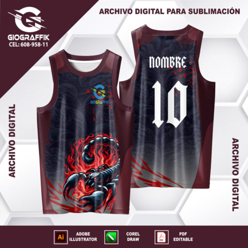 ESCORPION PLATEADO DEGRADE GUINDO