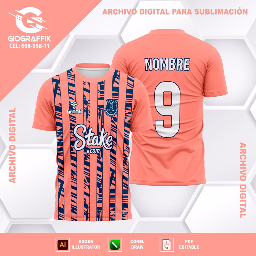 EVERTON JERSEY ROSADO 2023-24