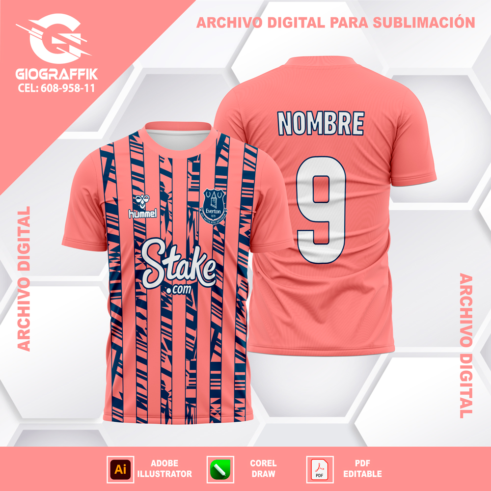 EVERTON JERSEY ROSADO 2023-24 C EVERTON JERSEY ROSADO 2023-24 C