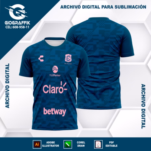 EVERTON VIÑA DEL MAR BLUE GEOMETRIC