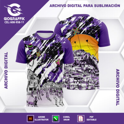 FAVELA SOLEADOS MORADO GRUNGE BLACK