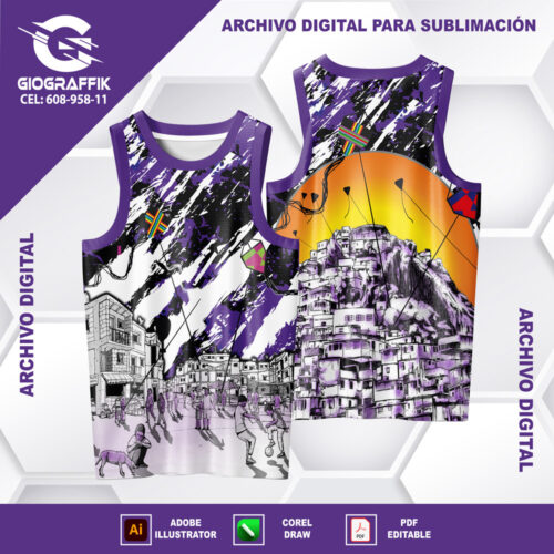 FAVELA SOLEADOS MORADO GRUNGE BLACK