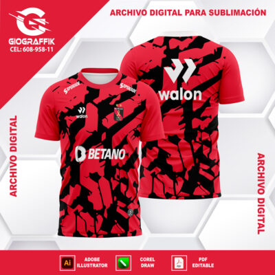 FCB MELGAR RED GRUNGE 2024