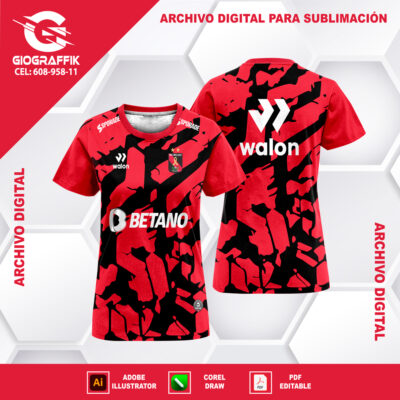 FCB MELGAR RED GRUNGE 2024