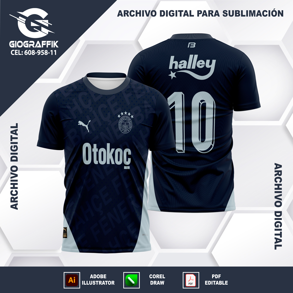 FENERBAHCE VISITA BLUE PATTERN 2024 C FENERBAHCE VISITA BLUE PATTERN 2024 C