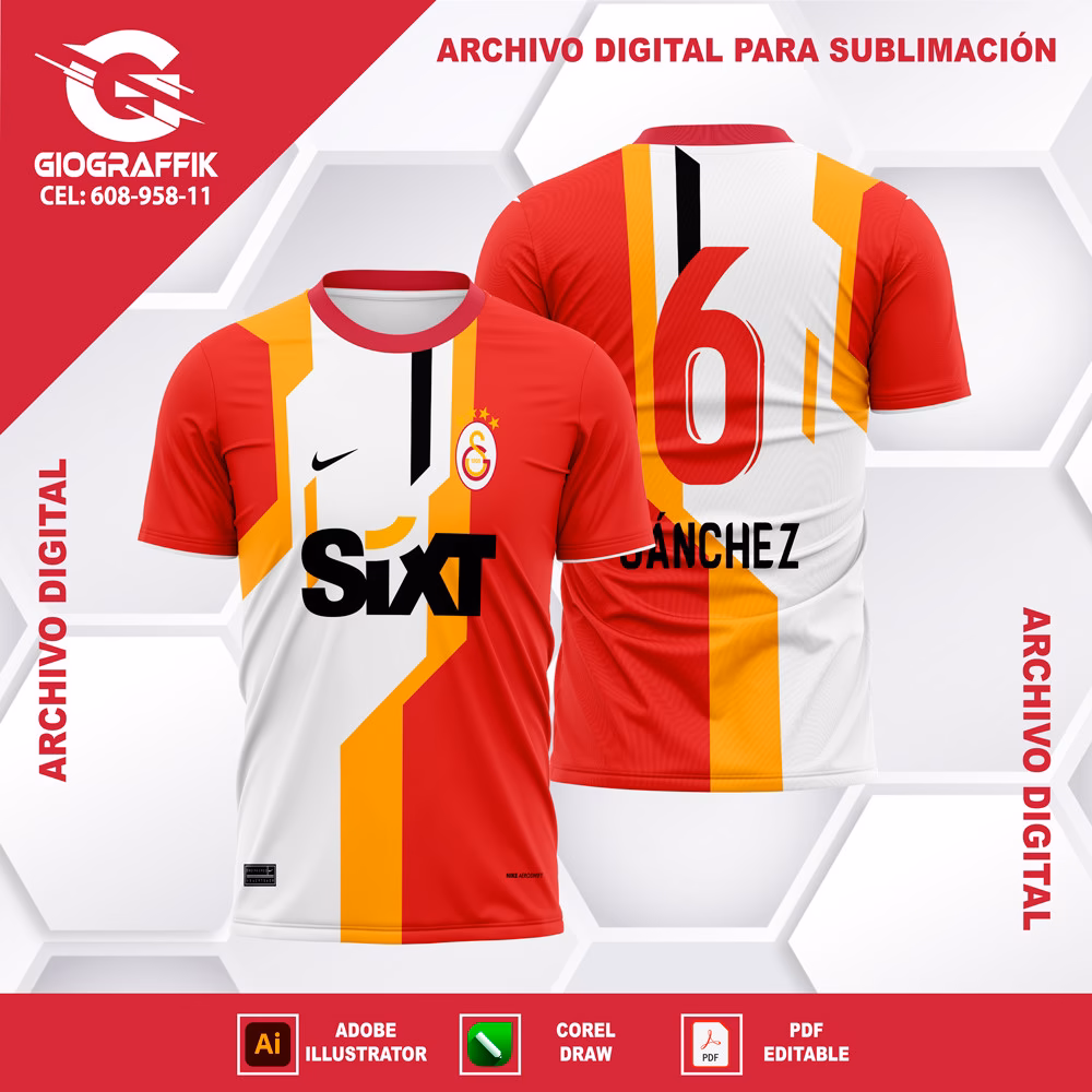 GALATASARAY GEOMETRIC RED ORANGE 2024