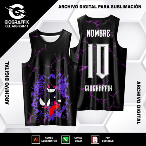 GENGAR RAYOS MORADO BLACK
