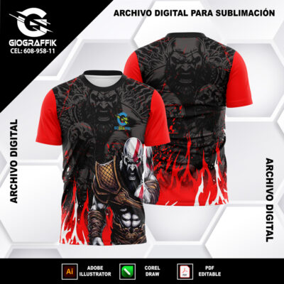 GOD OF WAR RED BLACK