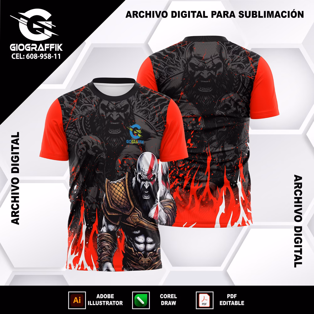 GOD OF WAR RED BLACK