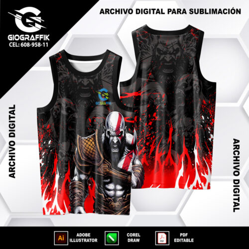 GOD OF WAR RED BLACK