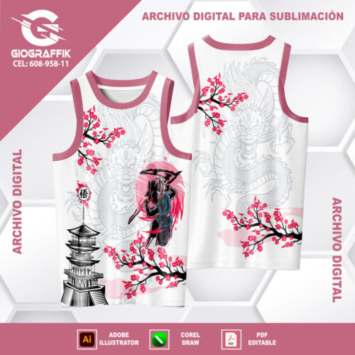 GOKU BLACK MAGENTA CASTILLO JAPON DRAGON GRIS